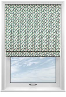 Land & Shore Seedling, Teal - Roman Blind